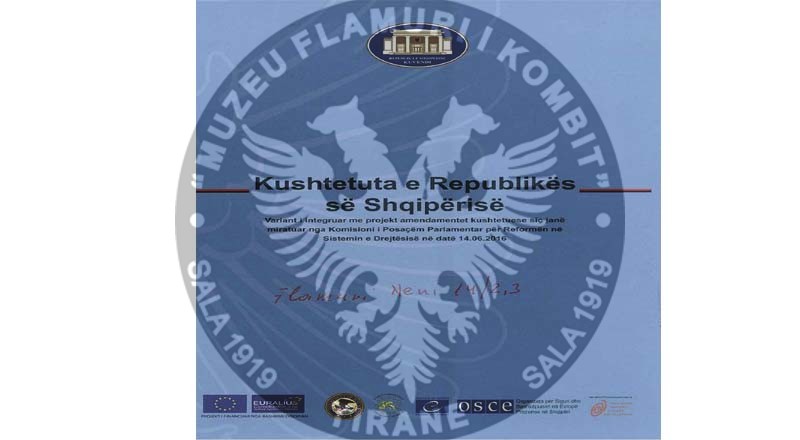 Kushtetuta e Shqipërisë 14 Qershor 2016